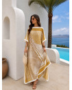 Resort dress with belt 